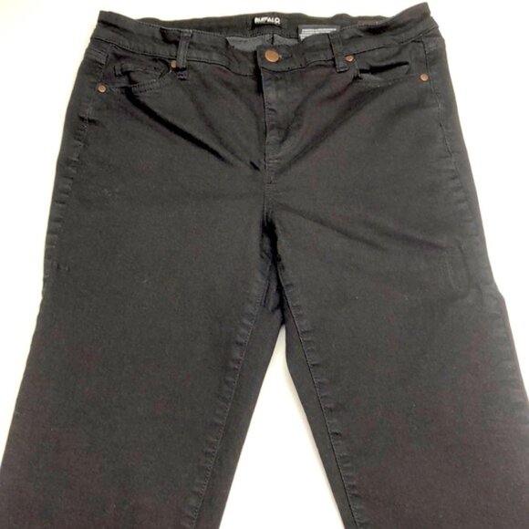 LIKE NEW DAVID BITTON BLACK AUBREY HIGH RISE ANKLE STRAIGHT JEANS 10/30x26 ⭐️ - Picture 8 of 12